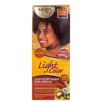 Imagem do produto Kit Salon Line Light Color 4.66 Borgonha Intenso - Tonalizante