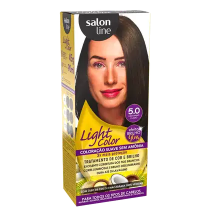Imagem do produto Kit Salon Line Light Color 5.0 Castanho Claro - Tonalizante