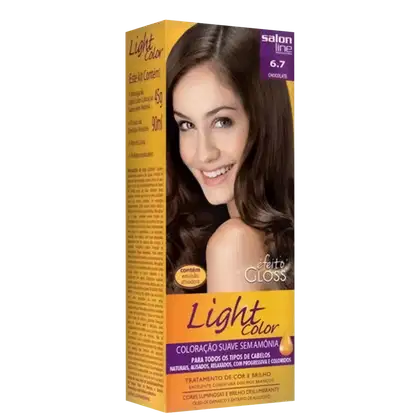 Imagem do produto Kit Salon Line Light Color 6.7 Chocolate - Tonalizante