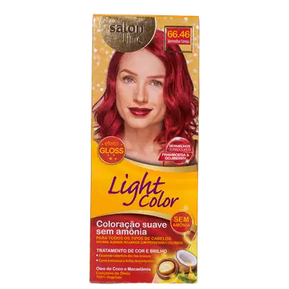 Imagem do produto Kit Salon Line Light Color 66.46 Vermelho Cereja - Tonalizante