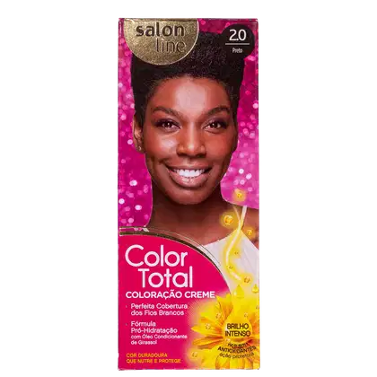 Imagem do produto Kit Salon Line Color Total 2.0 Preto - Coloração Permanente