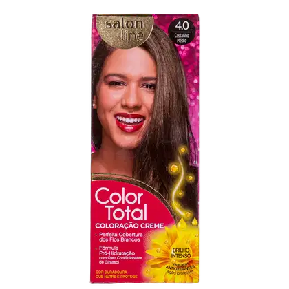 Imagem do produto Kit Salon Line Color Total 4.0 Castanho Médio - Coloração Permanente