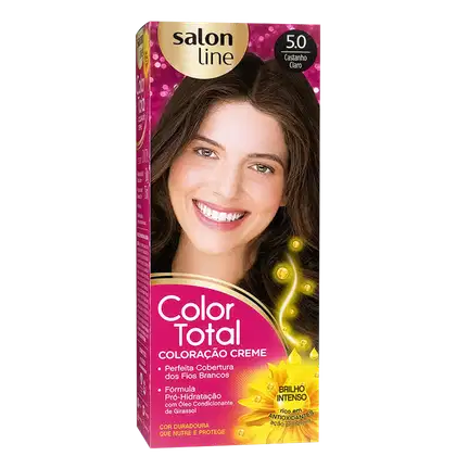 Imagem do produto Kit Salon Line Color Total 5.0 Castanho Claro - Coloração Permanente