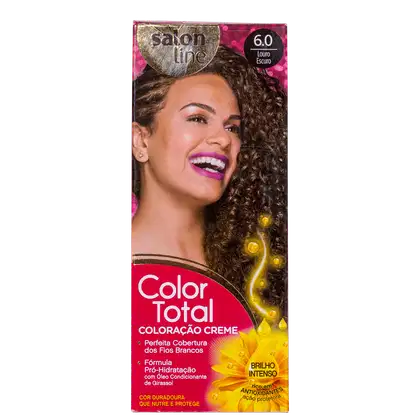 Imagem do produto Kit Salon Line Color Total 6.0 Louro Escuro - Coloração Permanente