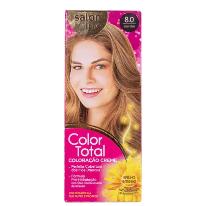 Imagem do produto Kit Salon Line Color Total 8.0 Louro Claro - Coloração Permanente