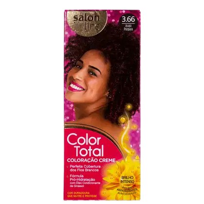 Imagem do produto Kit Salon Line Color Total 3.66 Acaju Púrpura - Coloração Permanente