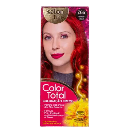Imagem do produto Kit Salon Line Color Total 7.66 Vermelho Sedução - Coloração Permanente