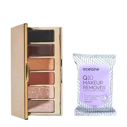 Imagem do produto Kit Nádia Tambasco By Océane Glam To Go Palette e Q10 Makeup Lenço (2 produtos)