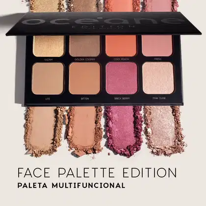 Imagem do produto Kit Océane Q10 Makeup Lenço Demaquilantee e Face Palette Multifuncional (2 produtos)