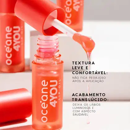 Imagem do produto Kit Océane Edition Mini Blush Caramel Contorno Marrom Médio e Lip Oil Punch (3 produtos)