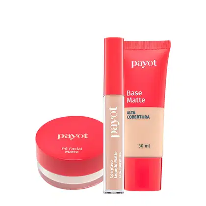 Imagem do produto Kit Payot Alta Cobertura Pó Solto e Base Corretivo (3 produtos)