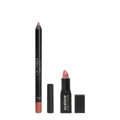 Imagem do produto Kit Océane Edition Batom Sienna Nude Lápis Labial Lady Rose