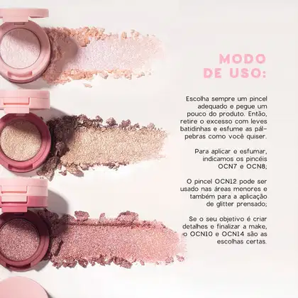 Imagem do produto Kit Océane 4you Sombra Rose Sparkle Lip Pen Mauve e Lápis para Olhos (3 produtos)