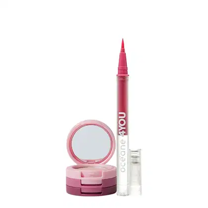 Imagem do produto Kit Océane 4you Sombra Rose Sparkle Caneta Delineadora Color Neon Pink (2 produtos)