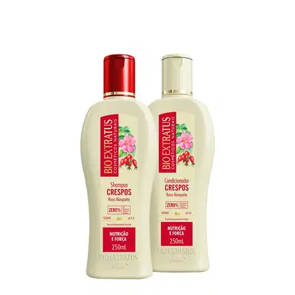 Imagem do produto Kit Bio Extratus Rosa Crespos Mosqueta Duo (2 produtos)