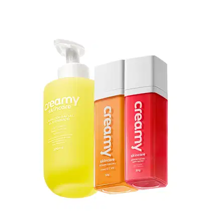 Imagem do produto Kit Creamy Skincare Limpador Glicerinado Vitamina C Retinal (3 produtos)