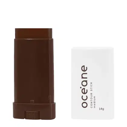 Contorno em bastão da marca Océane. Cor marrom médio.
