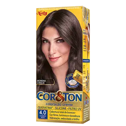 Imagem do produto Niely Cosméticos Cor & Ton 4.0 Castanho Médio - Coloração Permanente 