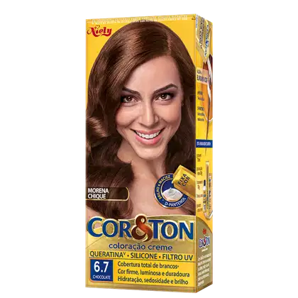 Imagem do produto Niely Cosméticos Cor & Ton 6.7 Chocolate - Coloração Permanente 