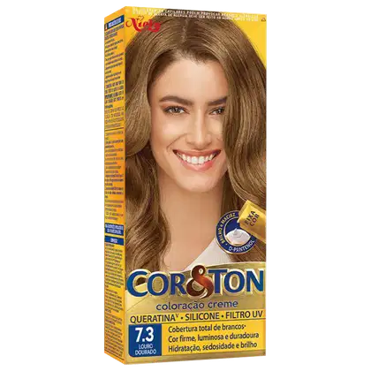 Imagem do produto Niely Cosméticos Cor & Ton 7.3 Louro Dourado - Coloração Permanente