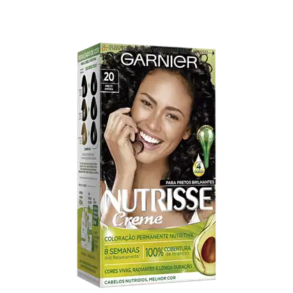 Imagem do produto Garnier Nutrisse Creme 20 Preto Amora - Coloração