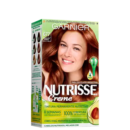 Imagem do produto Garnier Nutrisse Creme 677 Chocolate Intenso - Coloração