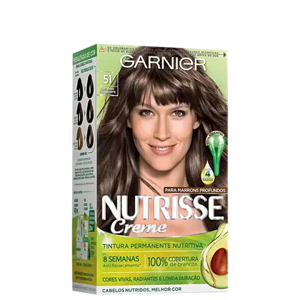 Imagem do produto Garnier Nutrisse Creme 51 Castanho Exuberante - Coloração