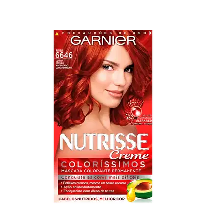 Imagem do produto Garnier Nutrisse Creme 6646 Rubi - Coloração