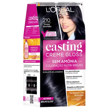 Imagem do produto Casting Creme Gloss 210 Preto Azulado - Coloração