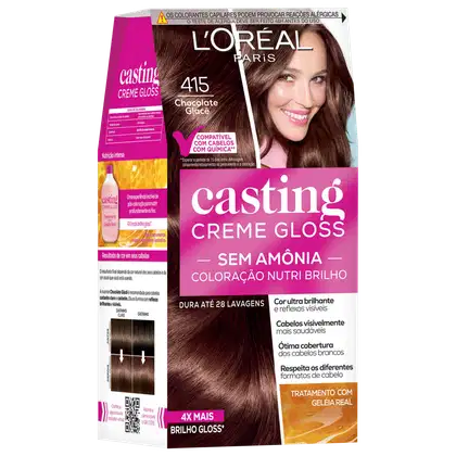 Imagem do produto Casting Creme Gloss 415 Chocolate Glacê - Coloração