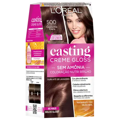 Imagem do produto Casting Creme Gloss 500 Castanho Claro - Coloração