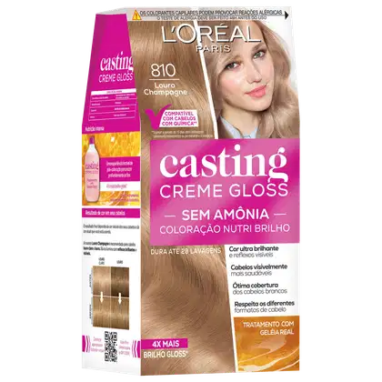 Imagem do produto Casting Creme Gloss 810 Louro Champagne - Coloração