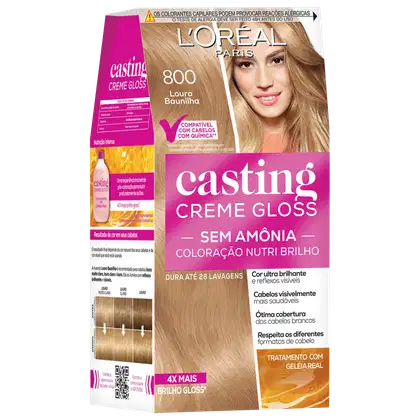 Imagem do produto Casting Creme Gloss 800 Louro Baunilha - Coloração