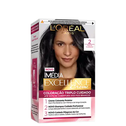 Imagem do produto Imedia Excellence Creme 2.0 Preto - Coloração