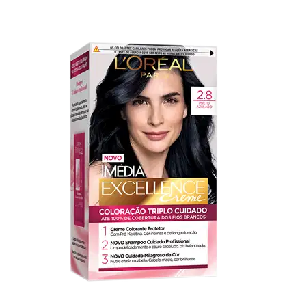 Imagem do produto Imedia Excellence Creme 2.8 Preto Extra Profundo - Coloração