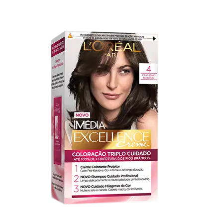 Imagem do produto Imedia Excellence Creme 4.0 Castanho Natural - Coloração