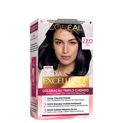 Imagem do produto Imedia Excellence Creme Fashion Paris 2.160 Preto Couro - Coloração
