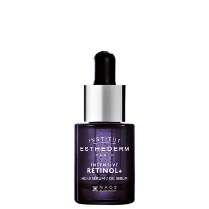 Sérum Esthederm Intensive Retinol+ Oil, com 15ml e embalagem azul