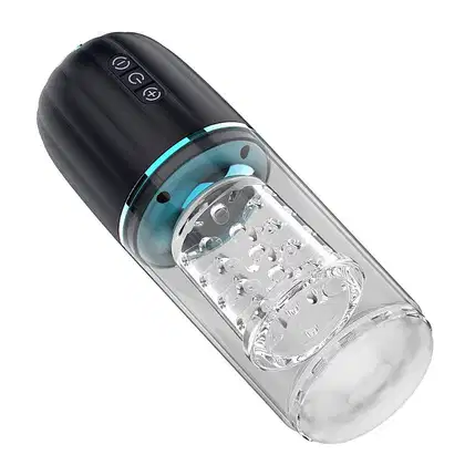 Imagem do produto Masturbador Masculino Storm 7 Modos Vai e Vem Rotação e Ventosa 25,5cm x 9cm em Silicone Recarregável