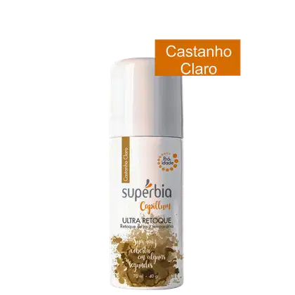 Imagem do produto Supérbia Ultra Retoque de Raiz Castanho Claro - Corretivo de Raiz 100g