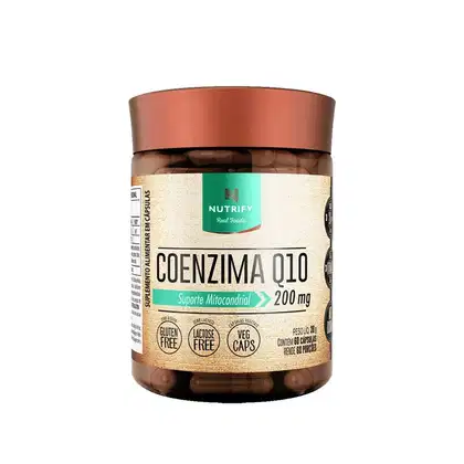 Nutrify Coenzima Q10 Suporte Mitocondrial 200mg - Suplemento Alimentar (60 Cápsulas)