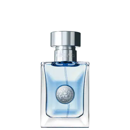 A imagem mostra o perfume importado masculino Pour Homme de Versace.