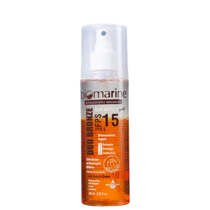 Imagem do produto Biomarine Sun Marine Duo Bronze FPS 15 - Bronzeador Bifásico 200ml