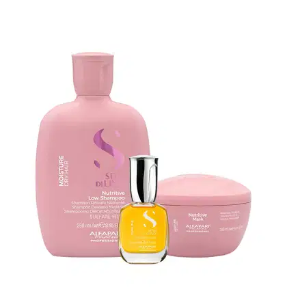 Imagem do produto Kit Alfaparf Semi di Lino Moisture e Sublime - Nutrição e Brilho Intenso (3 produtos)