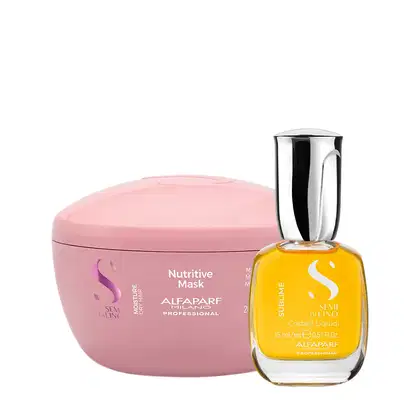 Imagem do produto Kit Alfaparf Semi di Lino Moisture e Sublime - Tratamento Nutritivo e Brilho Espelhado (2 produtos)