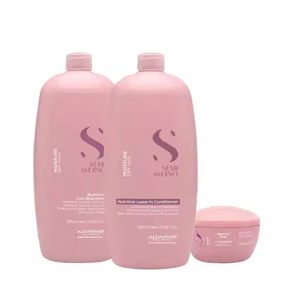 Imagem do produto Kit Alfaparf Semi di Lino Moisture Nutritive - Cuidados para Fios Secos e Ressecados (3 produtos)