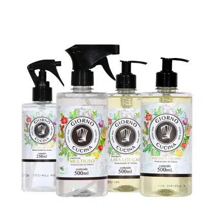 Imagem do produto Kit Giorno Cucina - Cuidado Completo para Mãos e Casa (4 produtos)