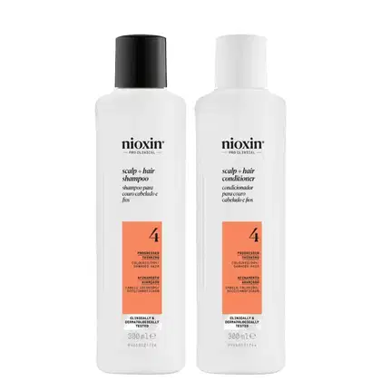 Kit Nioxin Volume Thinning Sistema 4 Duo Care, 2 produtos.
