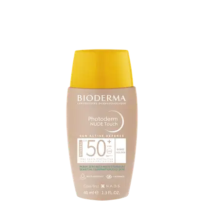 Protetor Solar Facial com Cor Bioderma Photoderm Nude Touch Mineral FPS 50+ 3.0 de 40ml