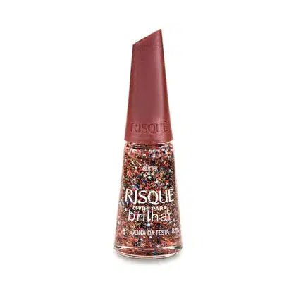 Imagem do produto Coleção Esmaltes Risqué Livre para Brilhar  | Kit 5 cores |  Glitter e Metálico